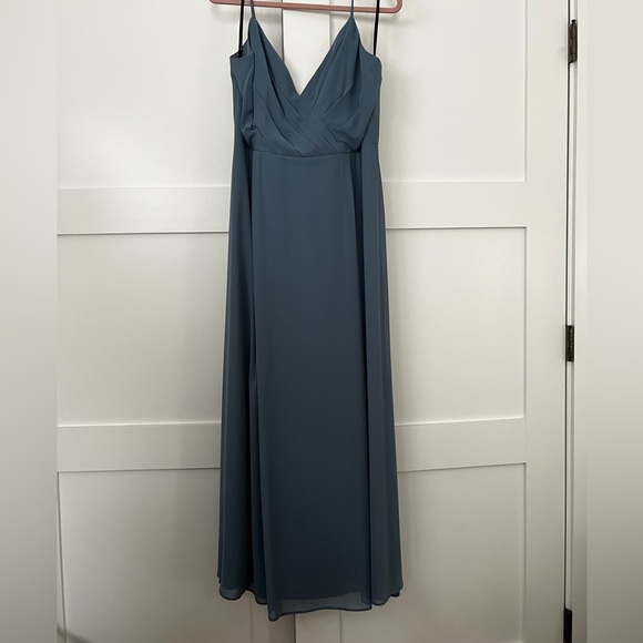 Dusty blue wedding guest dress. #LEVKOFF size 18 - Picture 1 of 1